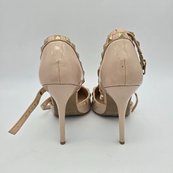 Rue21 Etc Studded Pointed Tan High Heel Pumps Size 6/7 - Picture 3 of 11